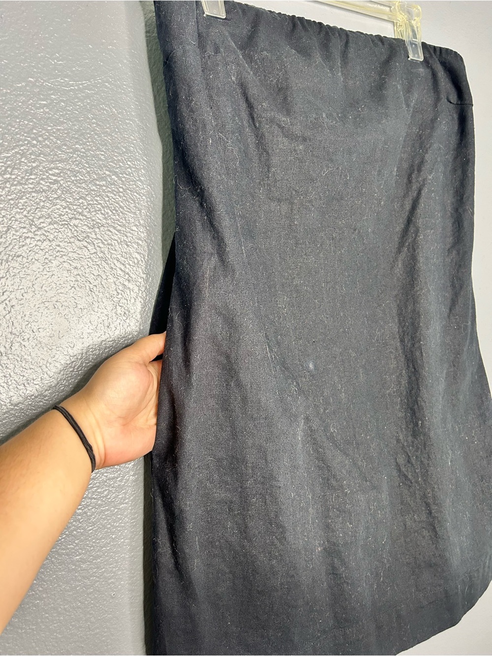 Free People Black Strapless Linen CottonDark Romantic Cocktail Mini Dress Large - Picture 3 of 8